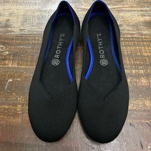 Rothy’s Black Flats size 10.5